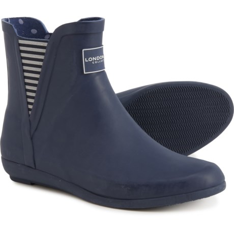 London Fog Piccadilly Chelsea Rain Boots - Waterproof (For Women) in Navy