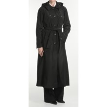 London Fog Trench Coat - Hooded, Zip-Out Liner (For Petite Women) in Black - Closeouts