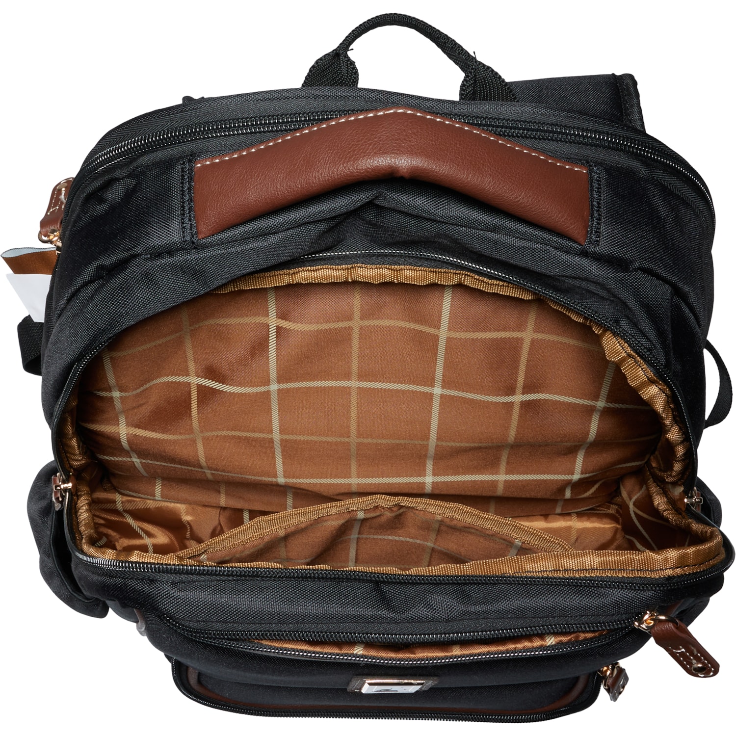 London Fog Westminster DLX Backpack - Black-Chestnut - Save 48%