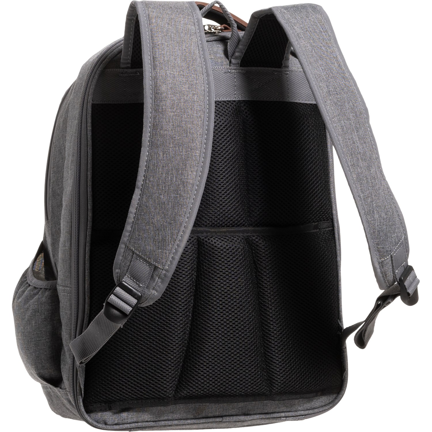 London Fog Westminster DLX Backpack - Grey Heather-Chestnut - Save 48%