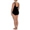 175JH_2 Longitude Beach Club X-Over Wrap One-Piece Swimsuit (For Plus Size Women)