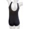 8019W_2 Longitude Modern Art Swimsuit (For Plus Size Women)
