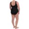 114KJ_2 Longitude Sheer Love One-Piece Swimsuit - Lace High Neck (For Plus Size Women)