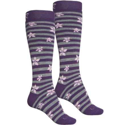 Lorpen Heavyweight Ski Socks - 2-Pack, Over the Calf (For Women) in Purple