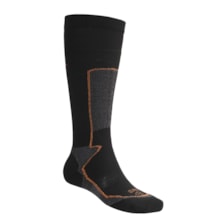 Lorpen Thermolite® Ski Socks - 2-Pack, Lightweight (For Men and Women) in Black/Orange - 2nds