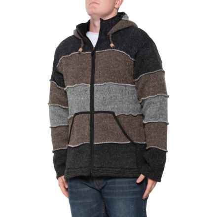 Lost Horizons Selkirk Full-Zip Sweater - Fleece Lined, Wool in Dark Natural