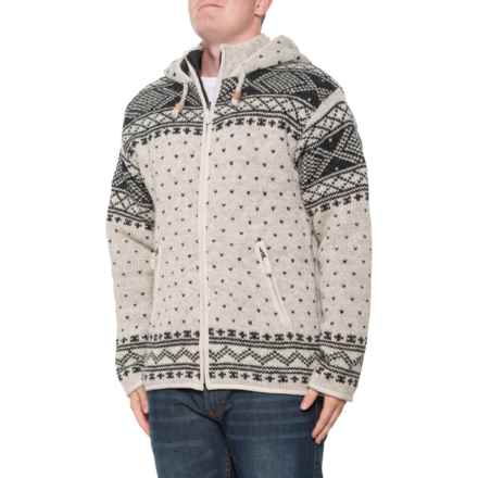 Lost Horizons Zurich Full-Zip Sweater - Fleece Lined, Wool in Light Natural