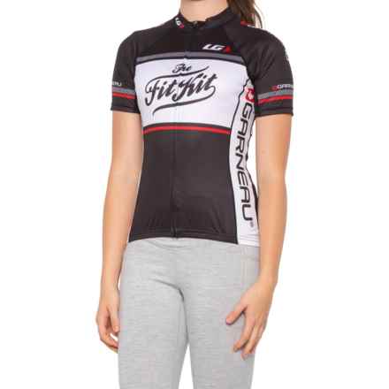 Louis Garneau Equipe Pro Cycling Jersey - Full Zip, Short Sleeve (For Women) in Black