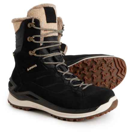 Lowa Calceta Evo Gore-Tex® Snow Boots - Waterproof, Insulated (For Women) in Black/Champagne