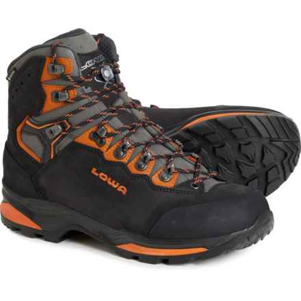 Lowa Camino Evo Gore-Tex® Hiking Boots - Waterproof, Nubuck (For Men) in Black/Orange