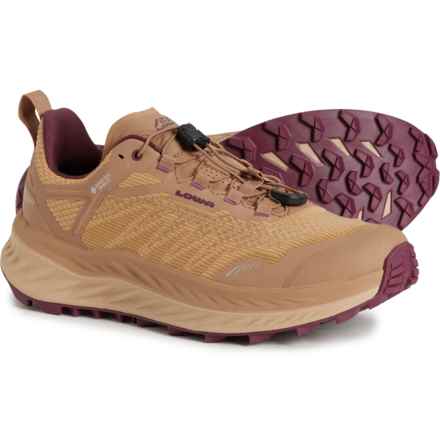 Lowa Fortux Gore-Tex® Trail Running Shoes - Waterproof (For Women) in Dune/Grape