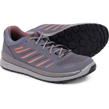 Lowa Made in Europe Axos Gore-Tex® Lo Hiking Shoes - Waterproof (For Women) in Grey/Melon