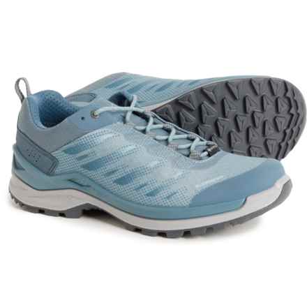 Lowa Made in Europe Ferrox Gore-Tex® Low Hiking Shoes - Waterproof (For Women) in Smoke Blue/Ice Blue