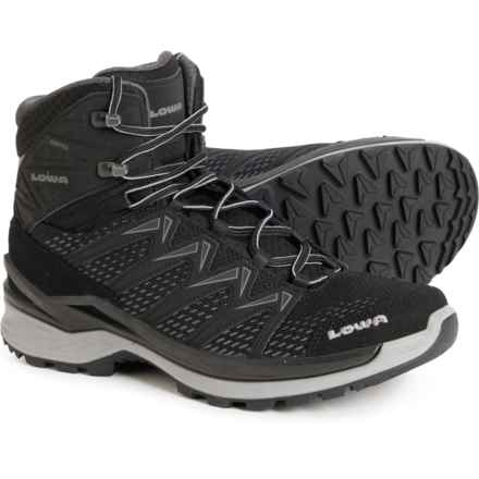 Lowa Made in Europe Innox Pro Gore-Tex® Mid Hiking Boots - Waterproof (For Men) in Black/Grey