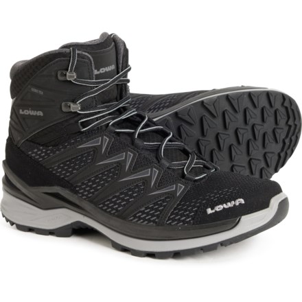 Lowa Made in Europe Innox Pro Gore-Tex® Mid Hiking Boots - Waterproof (For Men) in Black/Grey