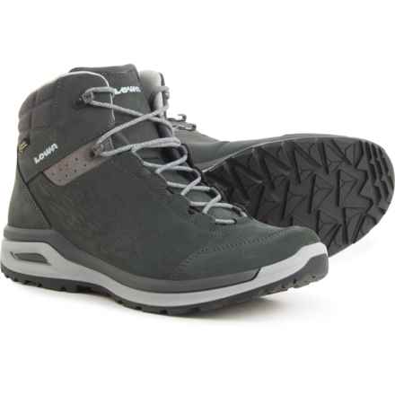 Lowa Made in Europe Locarno Gore-Tex® QC Hiking Boots - Waterproof, Nubuck (For Women) in Anthracite/Ice Blue