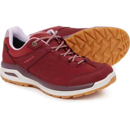 Lowa Made in Europe Locarno Lo Gore-Tex® Hiking Shoes - Waterproof, Nubuck (For Women) in Redwood/Rose