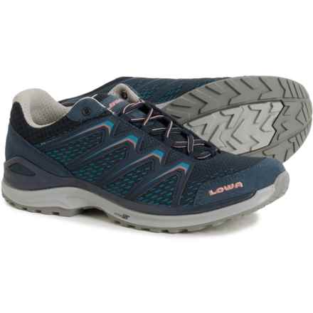 Lowa Made in Europe Maddox Trail Shoes (For Women) in Steel Blue Rose