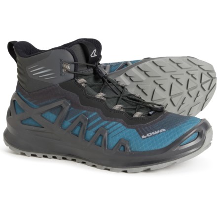 Lowa Made in Europe Merger Gore-Tex® Mid Hiking Boots - Waterproof (For Men) in Steel Blue/Anthracite