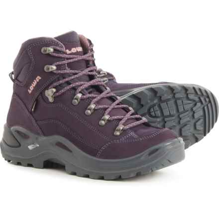 Lowa Made in Europe Renegade Gore-Tex® Mid Hiking Boots - Waterproof (For Women) in Prune/Rose