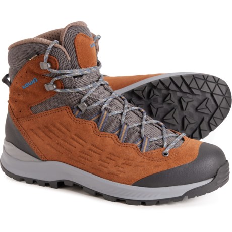 Lowa Made in Germany Explorer II Gore-Tex® Mid Hiking Boots - Waterproof, Leather (For Women) in Almond/Blue