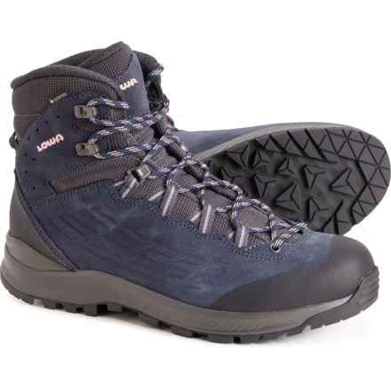 Lowa Made in Germany Explorer II Mid Gore-Tex® Hiking Boots - Waterproof, Leather (For Women) in Navy/Rose