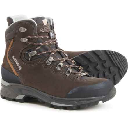 Lowa Made in Germany Mauria LL Hiking Boots - Leather (For Women) in Dark Brown/Ochre