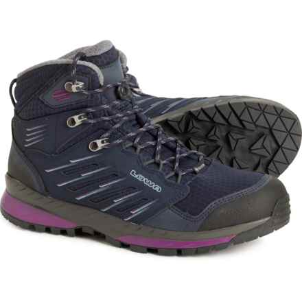 Lowa Made in Germany Trek Evo Gore-Tex® Mid Hiking Boots - Waterproof (For Women) in Navy/Berry