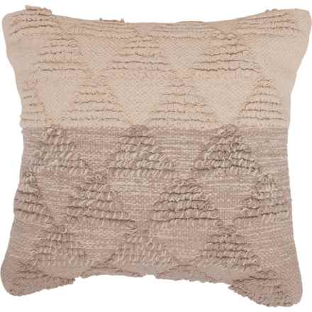 LR Resources Gradient Throw Pillow - 18x18” in Gray / Natural