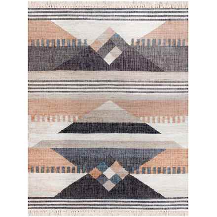 LR Resources Hand-Woven Geometric Print Area Rug - 4x6’, Neutral Multi in Neutral Multi