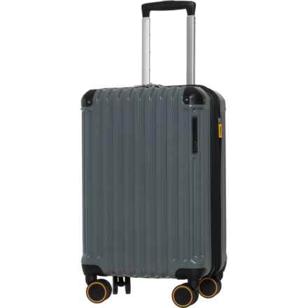 Lucas 20” Ashford Carry-On Spinner Suitcase - Hardside, Expandable, Charcoal in Charcoal