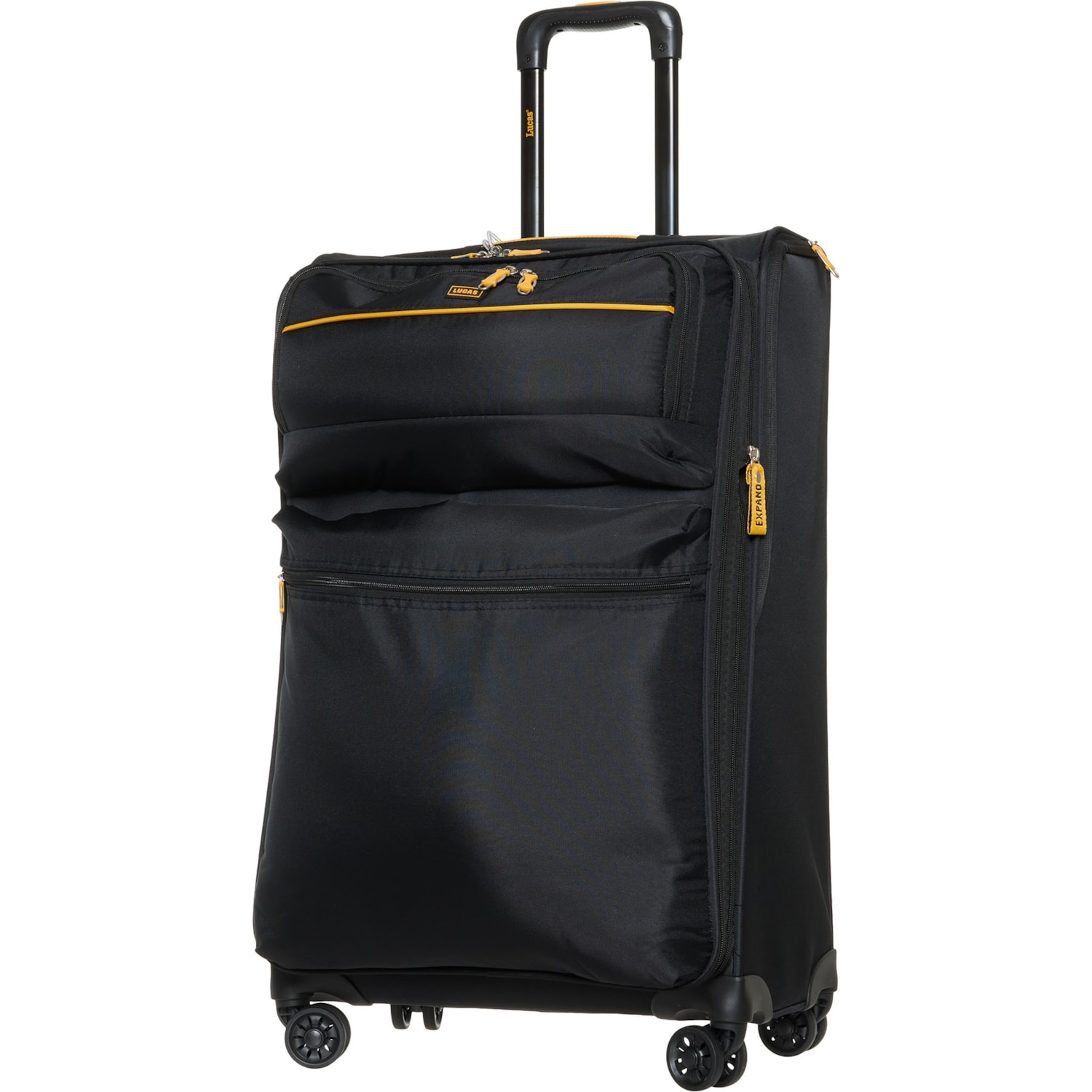 lucas Lucas 27” Tuscany Spinner Suitcase - Expandable, Softside, Black
