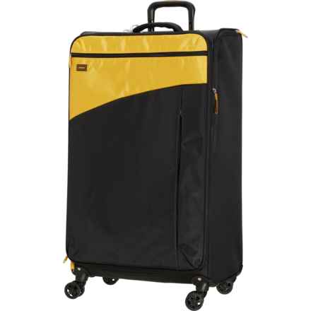 Lucas 31” Check It Spinner Suitcase - Softside, Black-Yellow in Black/Yellow