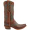 114NY_4 Lucchese Mad Dog Goat Cowboy Boots - Goat Leather (For Women)
