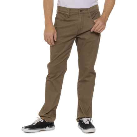 Lucky Brand 223 Sateen Stretch Pants - Straight Leg in Bark