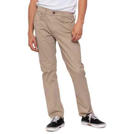 Lucky Brand 223 Sateen Stretch Pants - Straight Leg in Sandstone