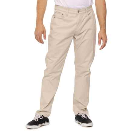 Lucky Brand 410 Athletic Sateen Chino Pants - Straight Leg in Moonstruck