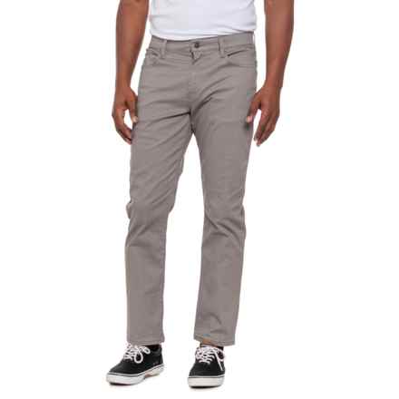 Lucky Brand 410 Athletic Sateen Chino Pants - Straight Leg in Rocky Cast