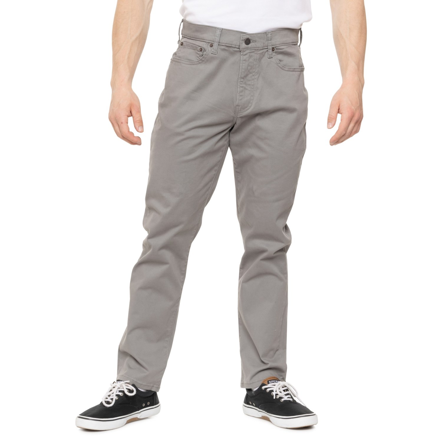 Lucky Brand 410 Athletic Sateen Chino Pants - Straight Leg