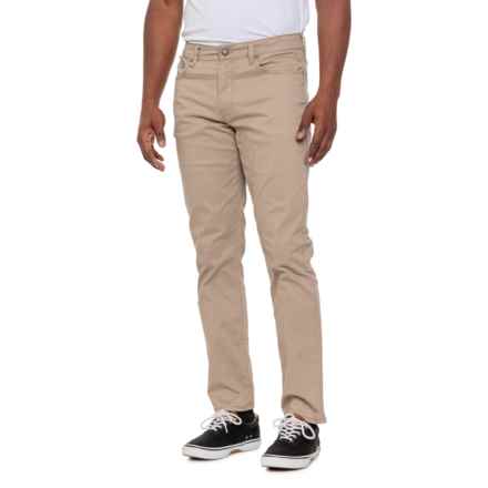 Lucky Brand 410 Athletic Sateen Chino Pants - Straight Leg in Sandstone