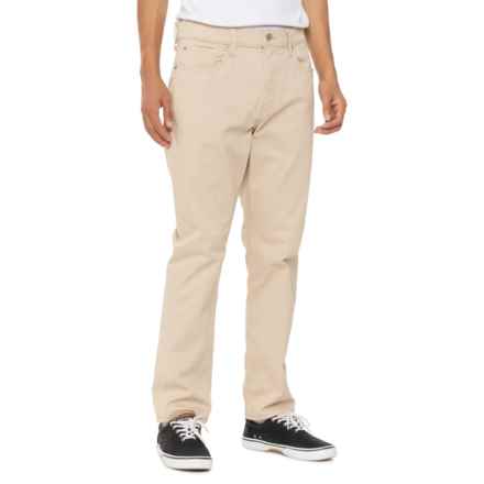Lucky Brand 410 Athletic Sateen Pants - Straight Leg in Humus