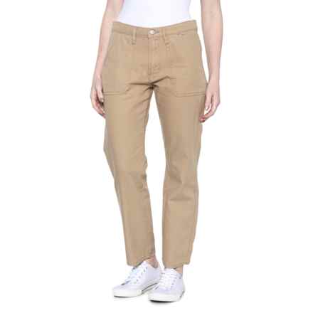90s Loose Fit Utility Pants - High Rise, Straight Leg in Khaki Ground