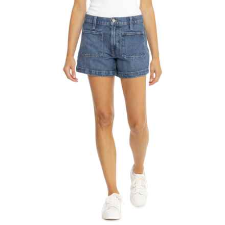 Lucky Brand 90’s Midi Patch Pocket Shorts in Calming Spring