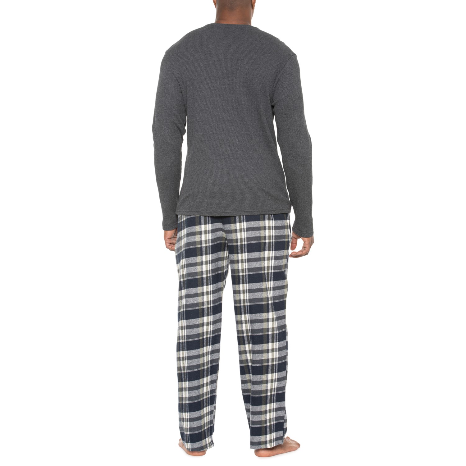 Lucky Brand Bear Shirt and Flannel Pants Sleep Set - Long Sleeve