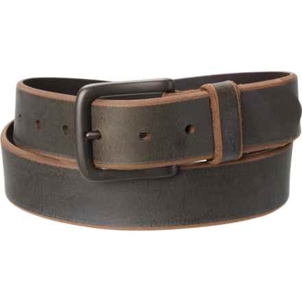 Lucky Brand Beveled Edge Jean Belt - Leather in Army