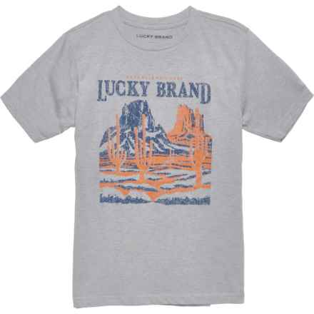 Big Boys Lucky National Park Graphic T-Shirt - Short Sleeve in Grey Heather