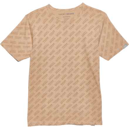 Big Boys Monogram Print T-Shirt - Short Sleeve in Nomad
