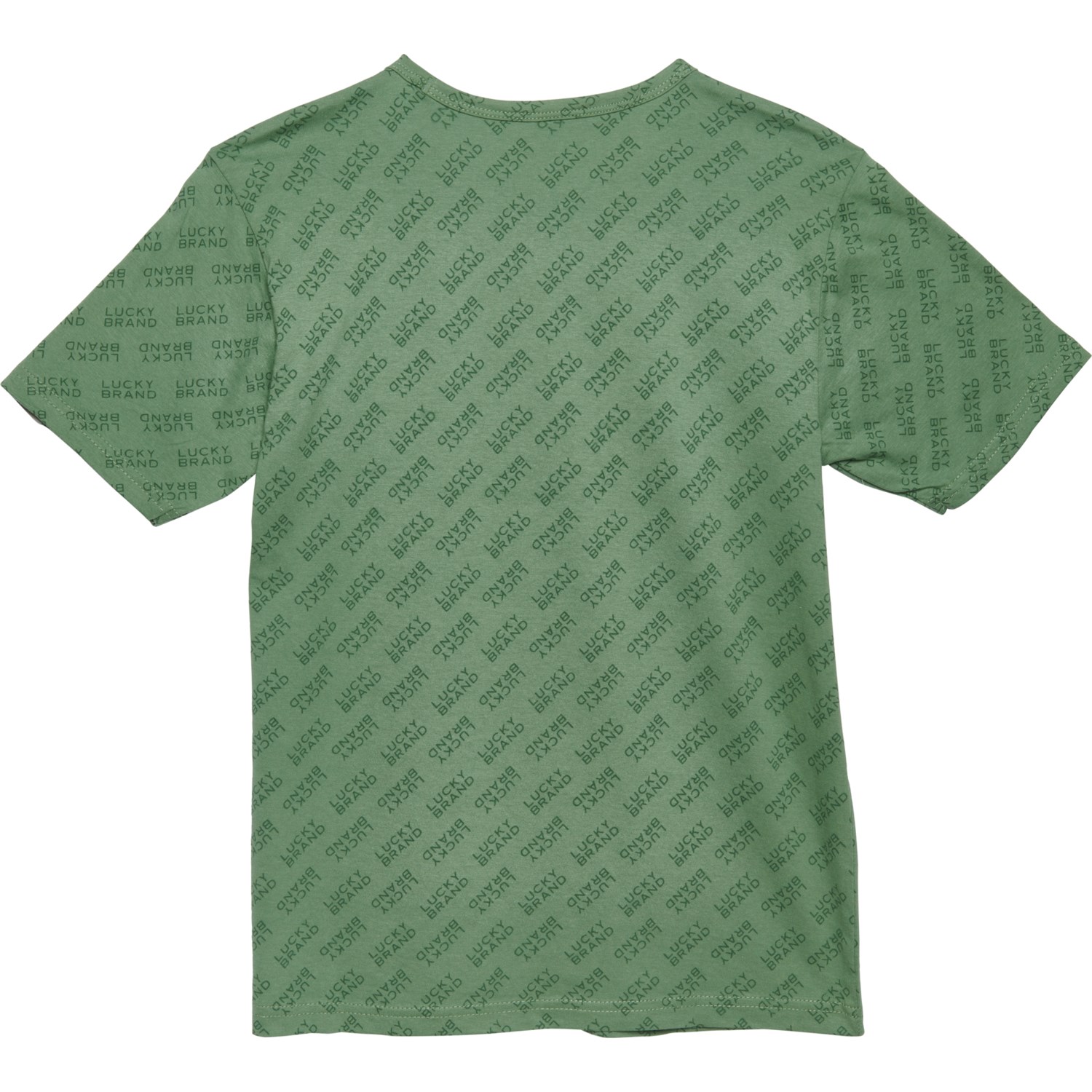 Lucky Brand Big Boys Monogram Print T-Shirt - Short Sleeve