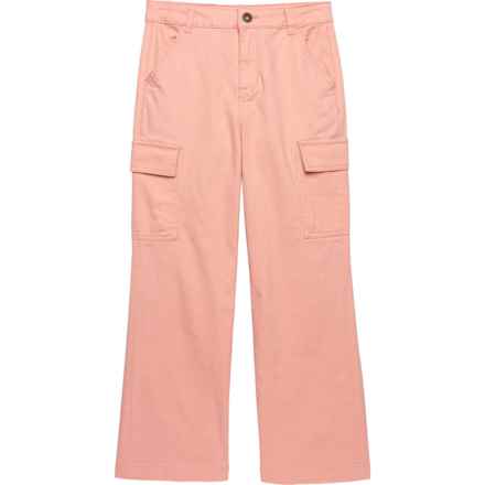 Lucky Brand Big Girls Denim Cargo Jeans - Wide Leg in Coral Cloud