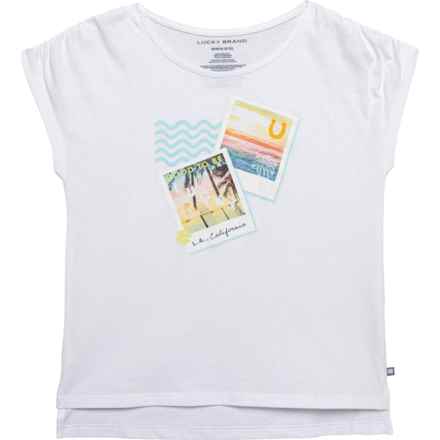 Big Girls Polaroid T-Shirt - Short Sleeve in White